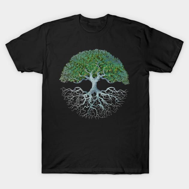 Gaia Tree of LIfe T-Shirt by BrendaErickson